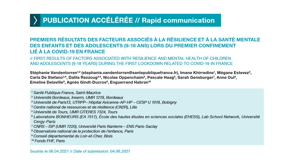 PREMIERS RÉSULTATS DES FACTEURS ASSOCIÉS À LA RÉSILIENCE ET À LA SANTÉ MENTALE DES ENFANT[...].png