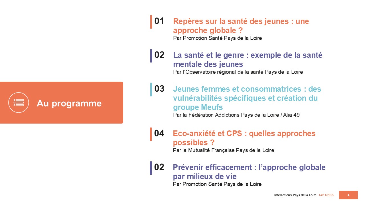 Support table ronde "Santé des jeunes"